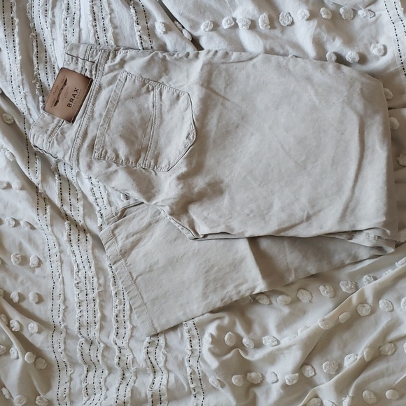 Brax feel good men's style Cadiz fit straight 32/34 linen blend - Picture 2 of 9